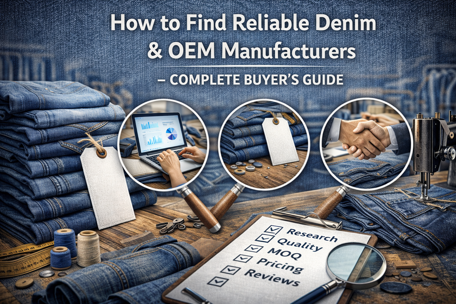 how to find reliable denim and OEM jeans manufacturers