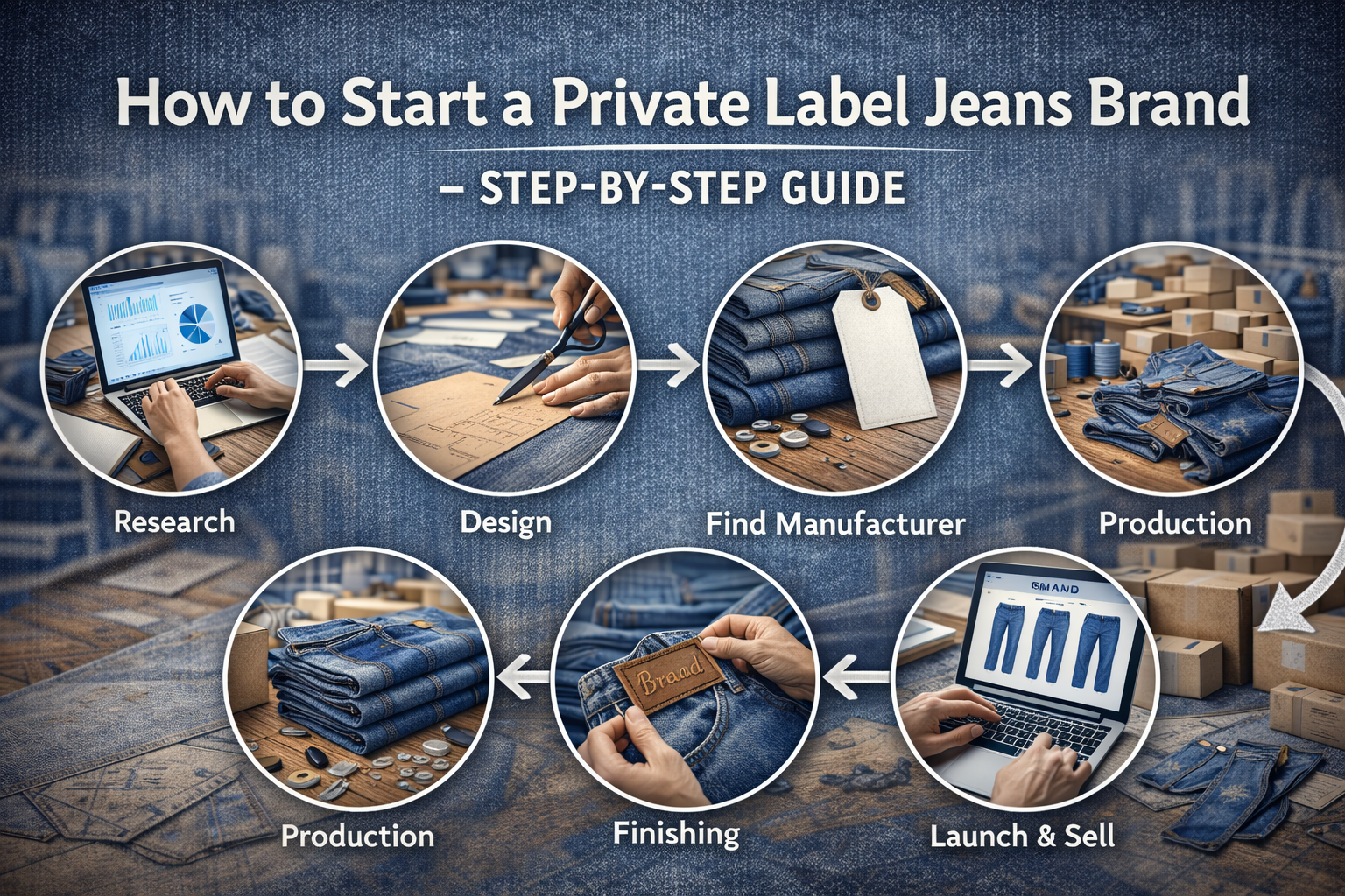 how to start a private label jeans brand in India