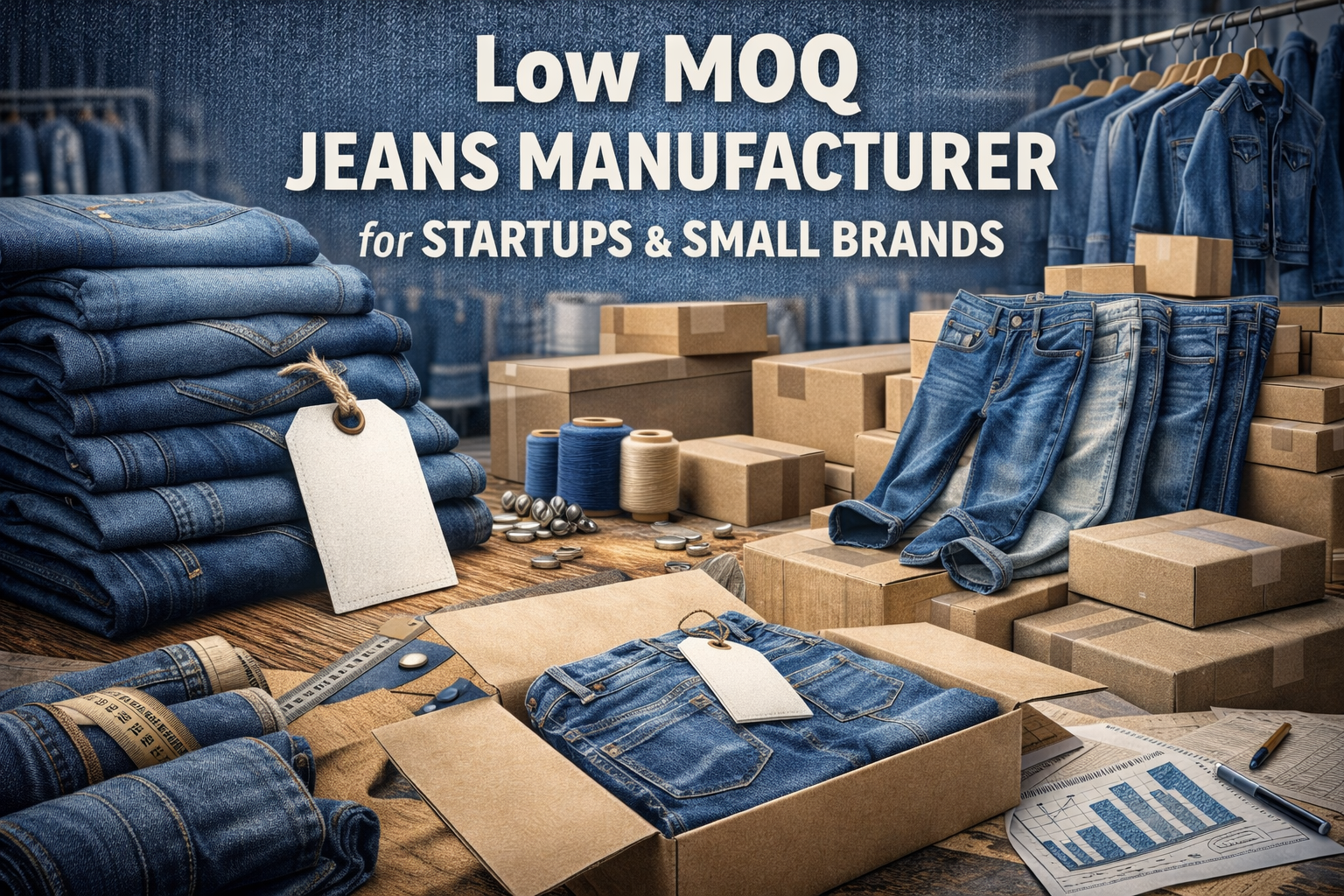 low MOQ jeans manufacturing for startups and small denim brands