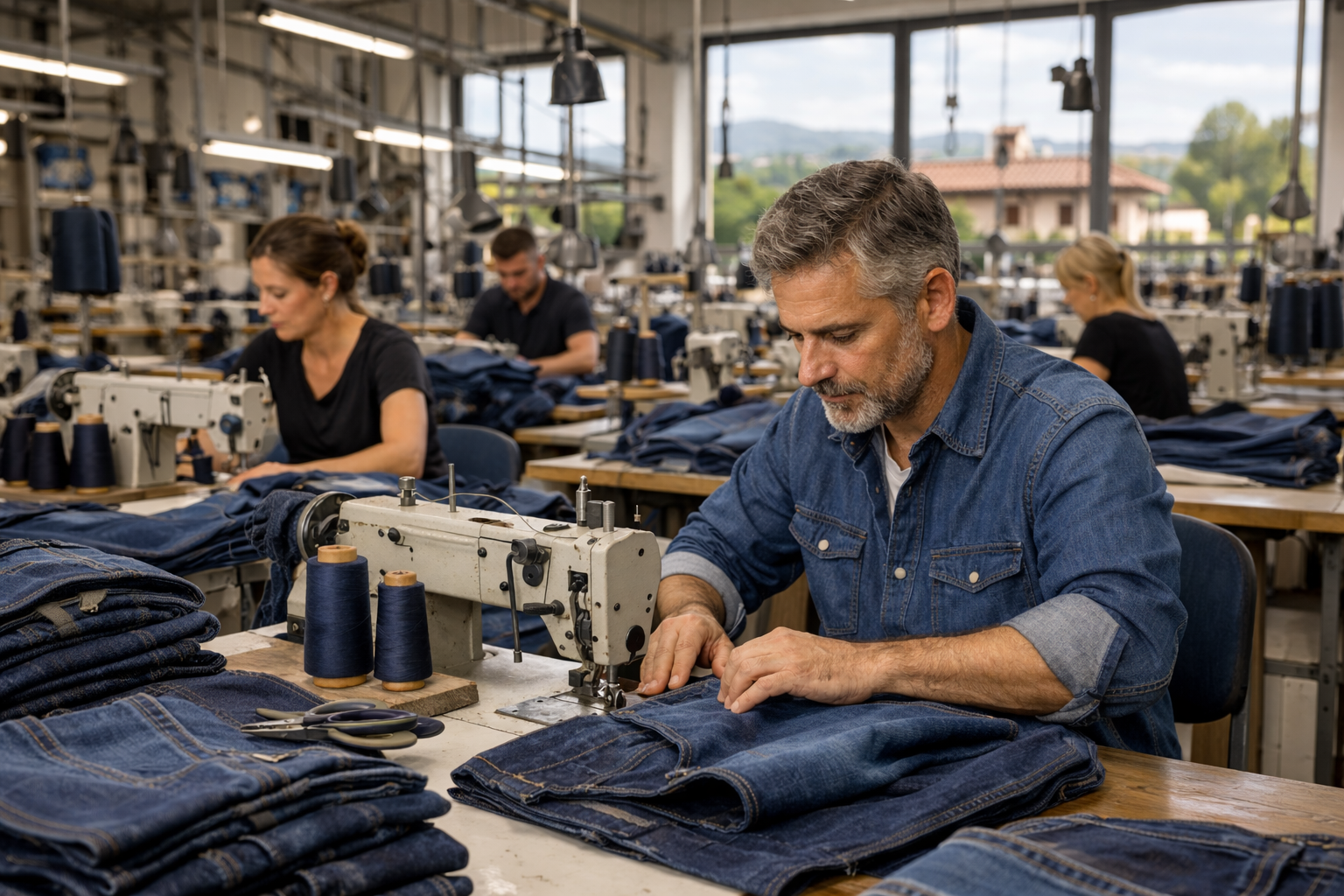 Premium men's denim jeans manufacturing for Italy private label brands