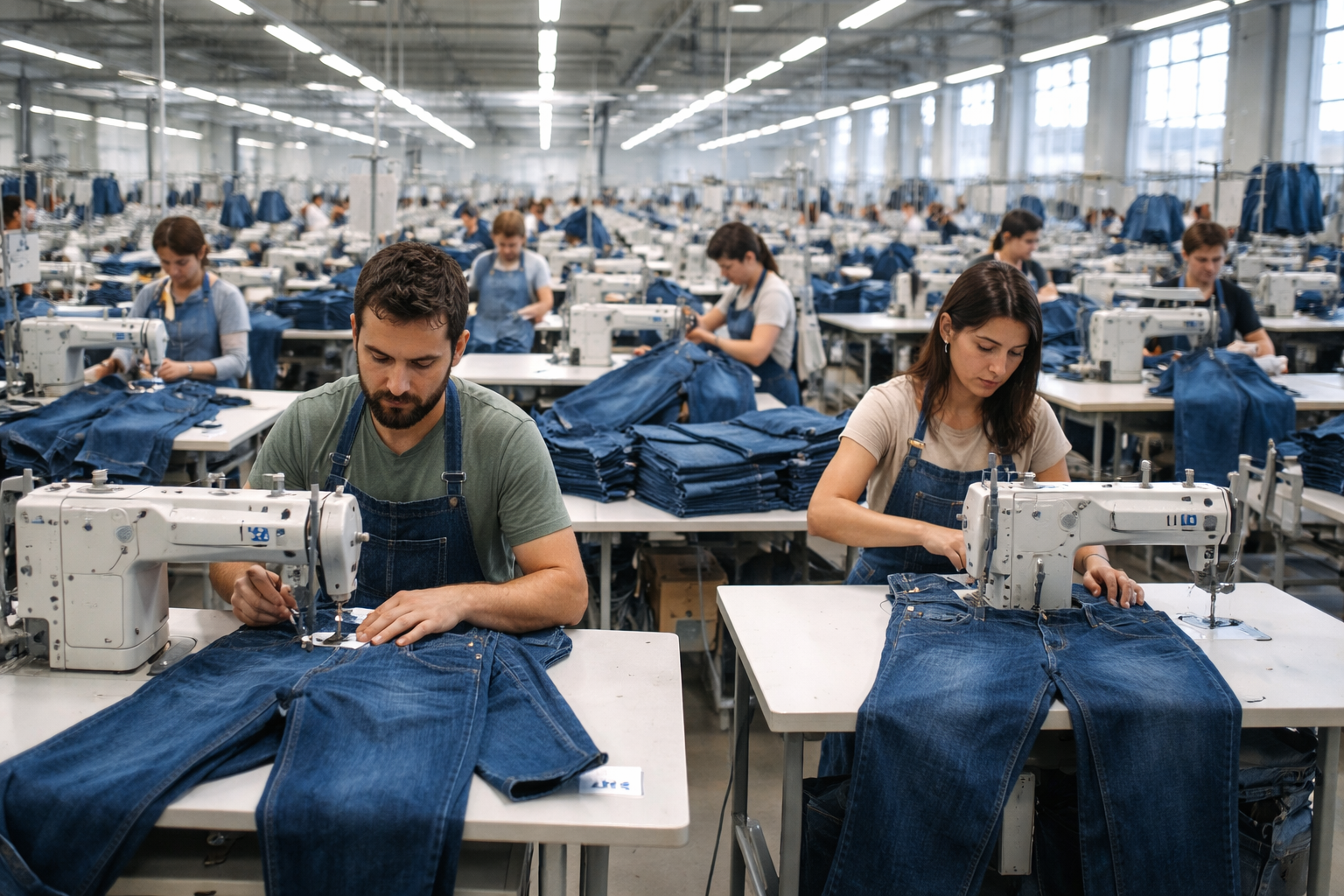 Men’s premium denim jeans manufacturing for Portugal private label brands