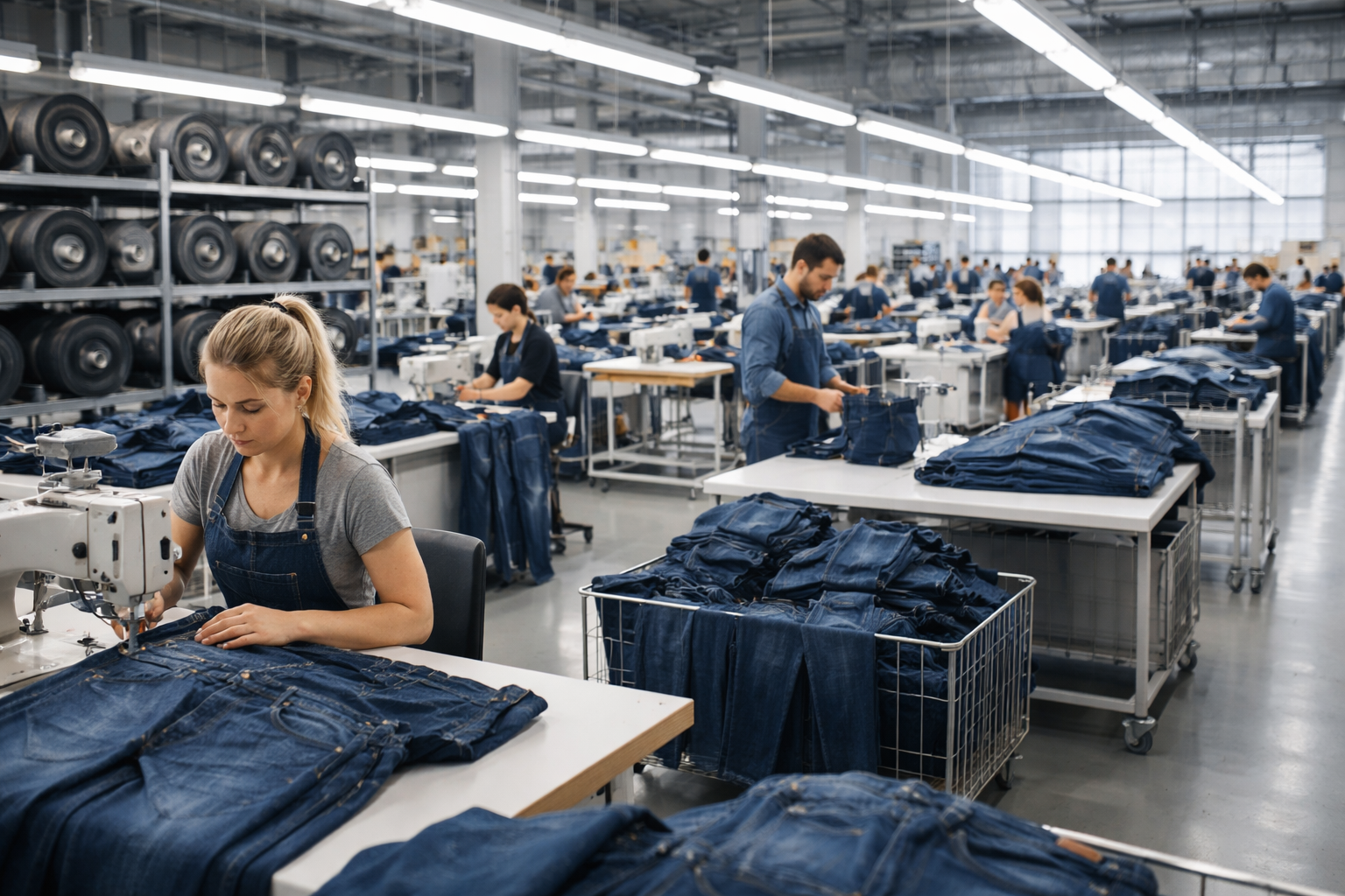 Premium men’s denim jeans manufacturing for Spain private label brands