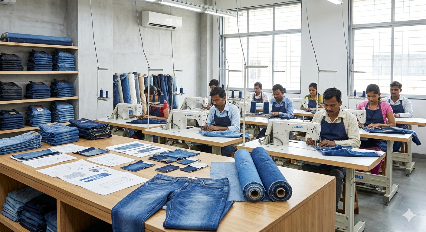low MOQ jeans manufacturing for denim startups