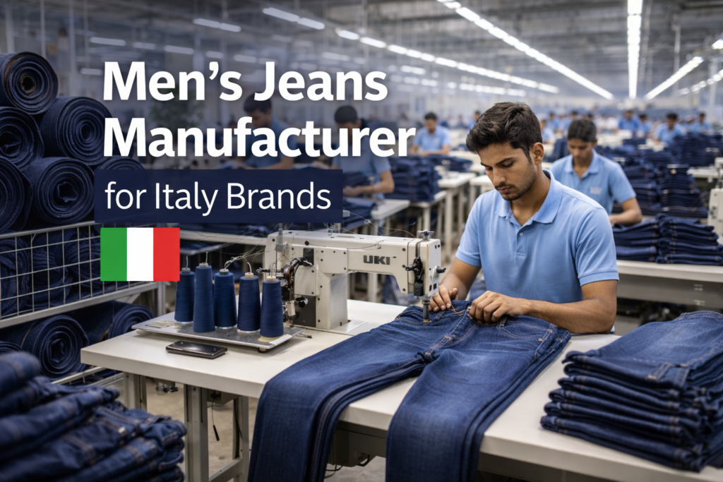 men’s jeans manufacturer in India for Italy fashion brands